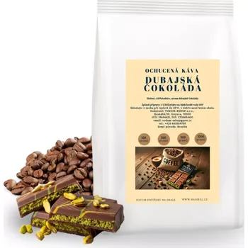 Káva Káva Dubajská čokoláda arabica – sametová chuť čokolády a pistácií 100 g