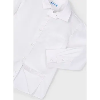 Mayoral společenská košile 146 bílá, modrá barva: smetanová, Rozměr: 134