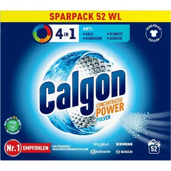 Změkčovač vody Calgon 4 in 1 Concentrated Power Pulver 52 dávek