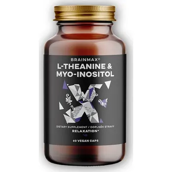 BrainMax L-Theanine & Myo-Inositol 60 rostlinných kapslí