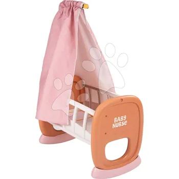 Doplněk pro panenku Kolébka s textilním baldachýnem Cradle Soft Baby Nurse Smoby pro panenku 42 cm od 18 měsíců