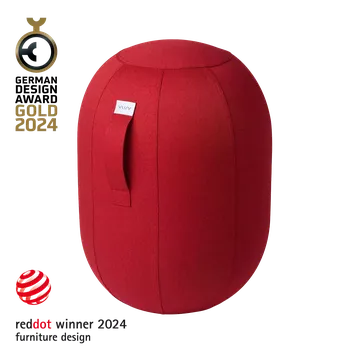 Sedací pytel Balanční stolička VLUV Kapsul Leiv L Ruby