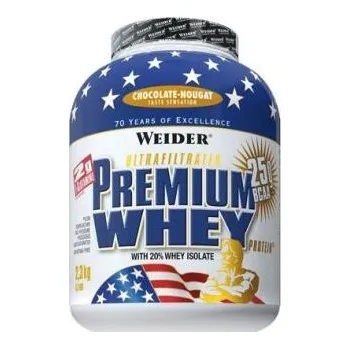 Protein Weider Premium Whey Protein 2.3kg čokoláda-nugát