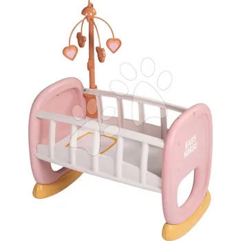Hračka Kolébka s kolotočem Baby´s Cot Soft Baby Nurse Smoby pro 42 cm panenku od 18 měsíců