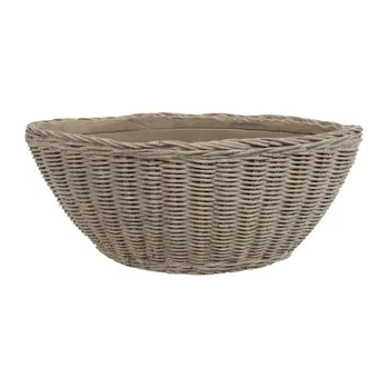 Květináč Betonový květináč Sala L hnědý, 14 x 33 cm