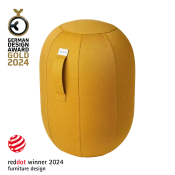 Sedací pytel Balanční stolička VLUV Kapsul Leiv L Mustard