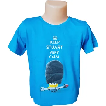 Chlapecké tričko Sun City Chlapecké tričko MIMONI krátký rukáv modré Barva: Modrá, Velikost: 128