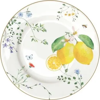 Dezertní talíř Ø 19 cm FLEURS ET CITRONS – Luxurytable.cz Easy Life