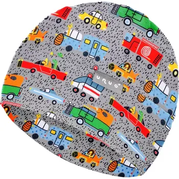 Čepice Unuo Dětská čepice fleecová Sport ZOO na výletě S (45-48 cm)