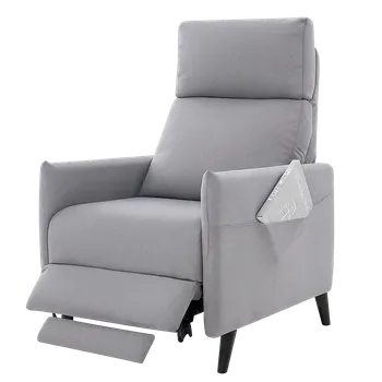 Křeslo NoBi Křeslo ušák, relaxační, polohovací, šedé