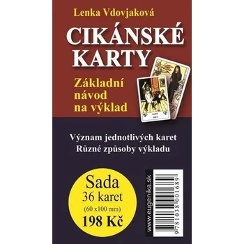 Cikánské karty - Základní návod na výklad + sada 36 karet - Vdovjaková Lenka