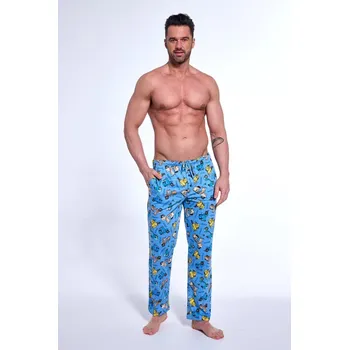 Pánská móda PÁNSKÉ KALHOTY 691 BIG W/25 modrá 4XL