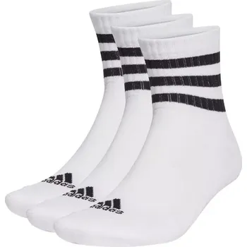Pánské termo ponožky Ponožky adidas 3-Stripes Cushioned Sportswear Mid-Cut 3P HT3456 34-36