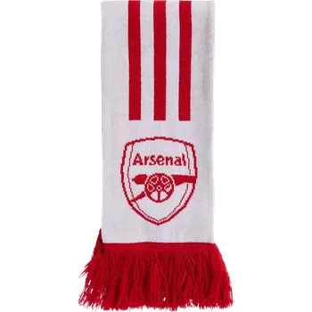 Šála Unisex fotbalová šála Adidas Arsenal FC 25/26 bílo-červená 134x16