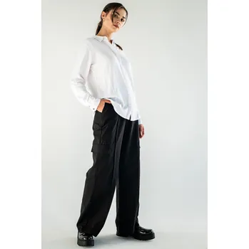 Dívčí kalhoty Reporter Young 243-0110G-04-100-1 ČERNÁ 146