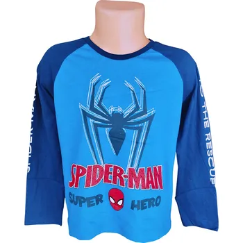 Sun City Chlapecké tričko SPIDERMAN to the rescue dlouhý rukáv Barva: Modrá, Velikost: 104