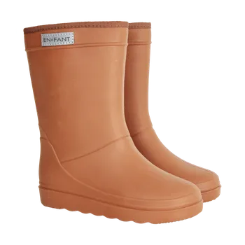Chlapecká zimní obuv EN-FANT dětské termo holínky Leather Brown 34 EU