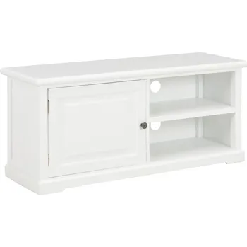 Televizní stolek vidaXL TV stolek 90 x 30 x 40 cm dřevo [249882] Barva: Bílá