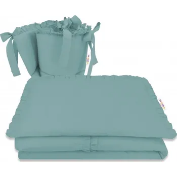 Povlečení 3-dílná sada Mantinel s povlečením, Royal - tm. mátová, Velikost povlečení 120x90