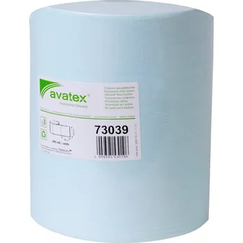 Utěrka Europapier Avatex 73039, tyrkysová utěrka z netkané textilie, návin role 155 m, pro čištění, krepová struktura