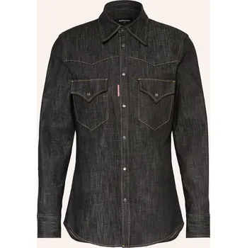 Pánská košile dsquared2 Pánská Džínová Košile Fashion Western Slim Fit,...
