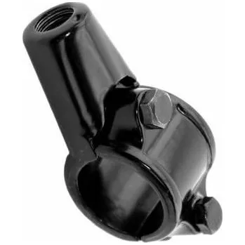 Zrcátko pro motocykl Adaptér zpětného zrcátka M8/1,25 levý závit (22,2 mm průměr) (černý)