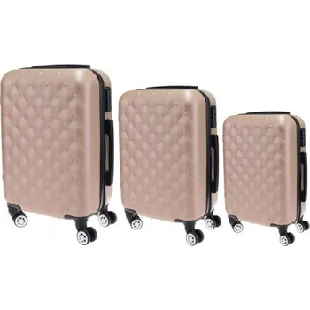 Sada 3 kufrů skořepinových LA2 béžová