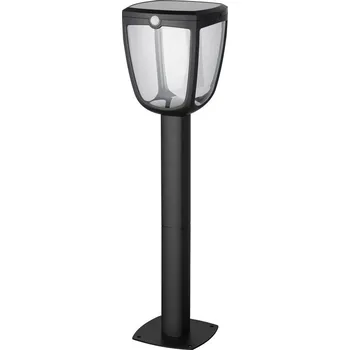 Nástěnné svítidlo Sylvania 0054042 LED zahradní solární sloupek Gizmo 1x2W | 345lm | 4000K | IP54 - černá