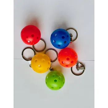 Florbalový míček - přívěšek na klíče oranžový