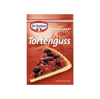 Přisada na vaření a pečení Dr. Oetker Dort- želé červené neslazené, 3 ks, 36 g