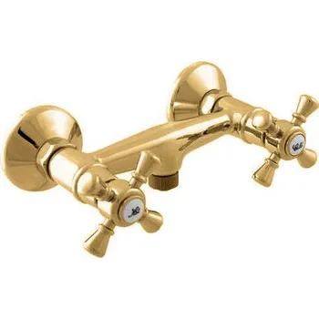 Vodovodní baterie MORAVA RETRO - Sprchová baterie, Zlatá lesklá MK380.0Z, RAV Slezák Barva: ZLATÁ - lesklá, Rozměr: 150 mm