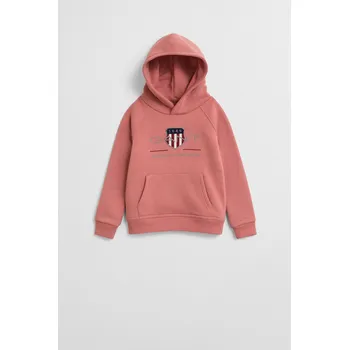 Dívčí mikina MIKINA GANT ARCHIVE SHIELD RAGLAN HOODIE FADED BRICK