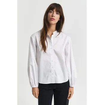 Dámská košile HALENKA GANT REG COTTON SATIN BLOUSE WHITE