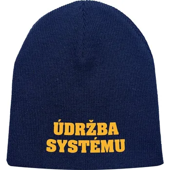 Čepice Veselá čepice s potiskem - Údržba systému - Barva Tmavě modrá