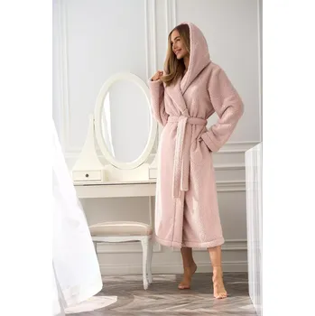 Dámský župan L&L 2556 Heaven long S-2XL dámský župan Námořnictvo XXL