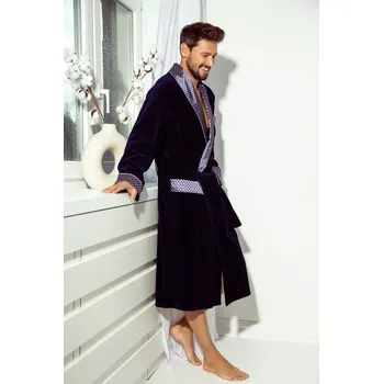 Pánský župan Pánský župan BONJOUR dlouhý 773 - DE LAFENSE granát 2XL