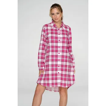 Pánské plavky TIMO Timo | Bavlněná noční košile pánského střihu Pink Cubes - XL / 31