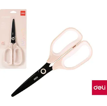 Kancelářské nůžky DELI Linfini nerezové 17.5 cm, růžové