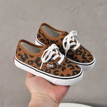 Chlapecké tenisky Dětské tenisky s měkkou podrážkou, univerzální plátěné boty Velikost: 32, Barva (Varianta): Leopardí