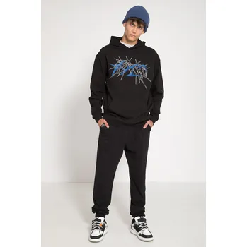 Reporter Young | Chlapecké černé tepláky s prostornými kapsami - Barva ČERNÁ, Velikost 164 243-0117B-30-100-1