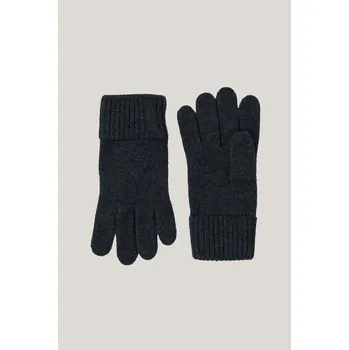Rukavice RUKAVICE GANT WOOL KNITTED GLOVES CHARCOAL MELANGE