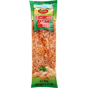 Karamelizovaná arašídovo-sezamová tyčinka [Ivanka, 60g]