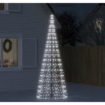 Vánoční dekorace vidaXL LED vánoční stromek na stožár 550 ch LED 300 cm [358115] Barva: Studená bílá