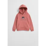 MIKINA GANT ARCHIVE SHIELD RAGLAN HOODIE FADED BRICK