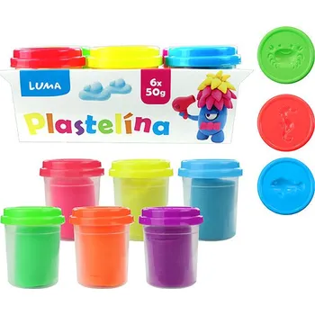 Výtvárné potřeby LUMA měkká v kelímku Neon, 6 x 50 g