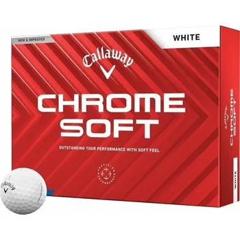 Golfový míček Callaway Chrome Soft 2024 White Basic 12 Golfové míčky