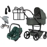 Kombinovaný kočárek JOOLZ Day5, Space Black Barva autosedačky:: Essential Black, Barva kočárku:: Forest Green