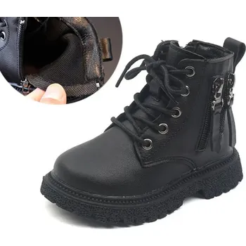 Chlapecká zimní obuv Zimní dětské kotníkové boty s platformou a měkkou podrážkou Velikost: 26, Barva (Varianta): F26611B