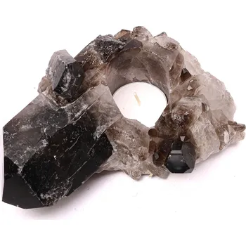 Svícen Magieprirody.cz Záhněda drúza svícen 1.120 kg - svícen na svíčku přírodní #K1509