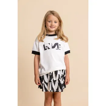 Dívčí tričko Dívčí Tričko Černobílá pohoda MashMnie 140-146 / 10-11 let